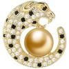 image:imageNONNYL Elegant South Sea Golden Pearl Brooch Pins Costume Jewelry For Women Fashion Christmas Gifts Wife Mom Girlfriend Anniversary Birthday Fine Jewelry Gifts for Her NO1170