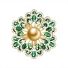 image:imageNONNYL Elegant South Sea Golden Pearl Brooch Pins Costume Jewelry For Women Fashion Christmas Gifts Wife Mom Girlfriend Anniversary Birthday Fine Jewelry Gifts for Her NO2270