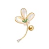 image:imageNONNYL Elegant South Sea Golden Pearl Brooch Pins Costume Jewelry For Women Fashion Christmas Gifts Wife Mom Girlfriend Anniversary Birthday Fine Jewelry Gifts for Her NO2261