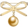 image:imageNONNYL Elegant South Sea Golden Pearl Brooch Pins Costume Jewelry For Women Fashion Christmas Gifts Wife Mom Girlfriend Anniversary Birthday Fine Jewelry Gifts for Her NO2245