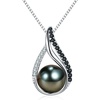 image:imageNONNYL Mothers Day Gifts For Wife Women Wedding Anniversary  Real TahitianPearlNecklace Birthday Valentines Gifts For Wife Her Mom Christmas  Companion Necklace For Women Luxury Fine JewelryBlack Pearl Necklace