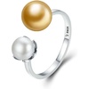 image:imageNONNYL Wife Jewelry Gifts  Genuine South Sea Golden Pearl Jewelry Rings for Women Birthday Jewelry for Girlfriend Valentines Day for Wife Mothers Day for Mom Grandma NO33254