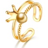 image:imageNONNYL Wife Jewelry Gifts  Genuine South Sea Golden Pearl Jewelry Rings for Women Birthday Jewelry for Girlfriend Valentines Day for Wife Mothers Day for Mom Grandma NO33242