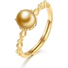 image:imageNONNYL Wife Jewelry Gifts  Genuine South Sea Golden Pearl Jewelry Rings for Women Birthday Jewelry for Girlfriend Valentines Day for Wife Mothers Day for Mom Grandma NO33234