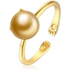 image:imageNONNYL Wife Jewelry Gifts  Genuine South Sea Golden Pearl Jewelry Rings for Women Birthday Jewelry for Girlfriend Valentines Day for Wife Mothers Day for Mom Grandma NO33240