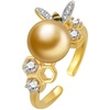 image:imageNONNYL Wife Jewelry Gifts  Genuine South Sea Golden Pearl Jewelry Rings for Women Birthday Jewelry for Girlfriend Valentines Day for Wife Mothers Day for Mom Grandma NO33247