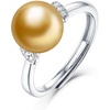 image:imageNONNYL Wife Jewelry Gifts  Genuine South Sea Golden Pearl Jewelry Rings for Women Birthday Jewelry for Girlfriend Valentines Day for Wife Mothers Day for Mom Grandma NO33249