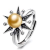 image:imageNONNYL Wife Jewelry Gifts  Genuine South Sea Golden Pearl Jewelry Rings for Women Birthday Jewelry for Girlfriend Valentines Day for Wife Mothers Day for Mom Grandma NO33263