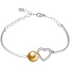 image:imageWife Jewelry Gifts  Genuine South Sea Golden Pearl Jewelry Bracelet for Women Birthday Jewelry for Girlfriend Valentines Day for Wife Mothers Day for Mom Grandma Gifts for Her NO33692
