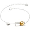 image:imageWife Jewelry Gifts  Genuine South Sea Golden Pearl Jewelry Bracelet for Women Birthday Jewelry for Girlfriend Valentines Day for Wife Mothers Day for Mom Grandma Gifts for Her NO33702