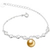 image:imageWife Jewelry Gifts  Genuine South Sea Golden Pearl Jewelry Bracelet for Women Birthday Jewelry for Girlfriend Valentines Day for Wife Mothers Day for Mom Grandma Gifts for Her NO33697