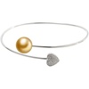 image:imageWife Jewelry Gifts  Genuine South Sea Golden Pearl Jewelry Bracelet for Women Birthday Jewelry for Girlfriend Valentines Day for Wife Mothers Day for Mom Grandma Gifts for Her NO33707