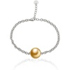 image:imageWife Jewelry Gifts  Genuine South Sea Golden Pearl Jewelry Bracelet for Women Birthday Jewelry for Girlfriend Valentines Day for Wife Mothers Day for Mom Grandma Gifts for Her NO33693
