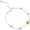 image:imageWife Jewelry Gifts  Genuine South Sea Golden Pearl Jewelry Bracelet for Women Birthday Jewelry for Girlfriend Valentines Day for Wife Mothers Day for Mom Grandma Gifts for Her NO33684