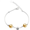 image:imageWife Jewelry Gifts  Genuine South Sea Golden Pearl Jewelry Bracelet for Women Birthday Jewelry for Girlfriend Valentines Day for Wife Mothers Day for Mom Grandma Gifts for Her NO33695