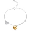 image:imageWife Jewelry Gifts  Genuine South Sea Golden Pearl Jewelry Bracelet for Women Birthday Jewelry for Girlfriend Valentines Day for Wife Mothers Day for Mom Grandma Gifts for Her NO33680
