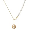 image:imageWife Jewelry Plated 18K Gold  Genuine South Sea Golden Pearl Jewelry Pendant Necklace for Women Birthday Jewelry for Girlfriend Valentines Day for Wife Mothers Day for Mom Grandma NO11309