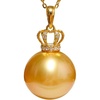 image:imageWife Jewelry Plated 18K Gold  Genuine South Sea Golden Pearl Jewelry Pendant Necklace for Women Birthday Jewelry for Girlfriend Valentines Day for Wife Mothers Day for Mom Grandma NO11239
