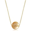image:imageWife Jewelry Plated 18K Gold  Genuine South Sea Golden Pearl Jewelry Pendant Necklace for Women Birthday Jewelry for Girlfriend Valentines Day for Wife Mothers Day for Mom Grandma NO11297