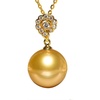 image:imageWife Jewelry Plated 18K Gold  Genuine South Sea Golden Pearl Jewelry Pendant Necklace for Women Birthday Jewelry for Girlfriend Valentines Day for Wife Mothers Day for Mom Grandma NO11274