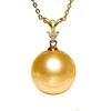 image:imageWife Jewelry Plated 18K Gold  Genuine South Sea Golden Pearl Jewelry Pendant Necklace for Women Birthday Jewelry for Girlfriend Valentines Day for Wife Mothers Day for Mom Grandma NO11267