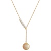 image:imageWife Jewelry Plated 18K Gold  Genuine South Sea Golden Pearl Jewelry Pendant Necklace for Women Birthday Jewelry for Girlfriend Valentines Day for Wife Mothers Day for Mom Grandma NO11302