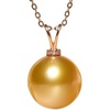 image:imageWife Jewelry Plated 18K Gold  Genuine South Sea Golden Pearl Jewelry Pendant Necklace for Women Birthday Jewelry for Girlfriend Valentines Day for Wife Mothers Day for Mom Grandma NO11275