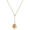image:imageWife Jewelry Plated 18K Gold  Genuine South Sea Golden Pearl Jewelry Pendant Necklace for Women Birthday Jewelry for Girlfriend Valentines Day for Wife Mothers Day for Mom Grandma NO11301