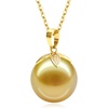 image:imageWife Jewelry Plated 18K Gold  Genuine South Sea Golden Pearl Jewelry Pendant Necklace for Women Birthday Jewelry for Girlfriend Valentines Day for Wife Mothers Day for Mom Grandma NO11247