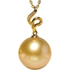 image:imageWife Jewelry Plated 18K Gold  Genuine South Sea Golden Pearl Jewelry Pendant Necklace for Women Birthday Jewelry for Girlfriend Valentines Day for Wife Mothers Day for Mom Grandma NO11272