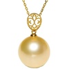 image:imageWife Jewelry Plated 18K Gold  Genuine South Sea Golden Pearl Jewelry Pendant Necklace for Women Birthday Jewelry for Girlfriend Valentines Day for Wife Mothers Day for Mom Grandma NO11235