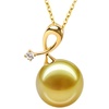 image:imageWife Jewelry Plated 18K Gold  Genuine South Sea Golden Pearl Jewelry Pendant Necklace for Women Birthday Jewelry for Girlfriend Valentines Day for Wife Mothers Day for Mom Grandma NO11278