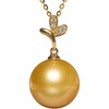 image:imageWife Jewelry Plated 18K Gold  Genuine South Sea Golden Pearl Jewelry Pendant Necklace for Women Birthday Jewelry for Girlfriend Valentines Day for Wife Mothers Day for Mom Grandma NO11260