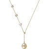 image:imageWife Jewelry Plated 18K Gold  Genuine South Sea Golden Pearl Jewelry Pendant Necklace for Women Birthday Jewelry for Girlfriend Valentines Day for Wife Mothers Day for Mom Grandma NO11282