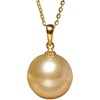 image:imageWife Jewelry Plated 18K Gold  Genuine South Sea Golden Pearl Jewelry Pendant Necklace for Women Birthday Jewelry for Girlfriend Valentines Day for Wife Mothers Day for Mom Grandma NO11270