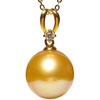 image:imageWife Jewelry Plated 18K Gold  Genuine South Sea Golden Pearl Jewelry Pendant Necklace for Women Birthday Jewelry for Girlfriend Valentines Day for Wife Mothers Day for Mom Grandma NO11248