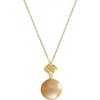 image:imageWife Jewelry Plated 18K Gold  Genuine South Sea Golden Pearl Jewelry Pendant Necklace for Women Birthday Jewelry for Girlfriend Valentines Day for Wife Mothers Day for Mom Grandma NO11283
