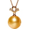 image:imageWife Jewelry Plated 18K Gold  Genuine South Sea Golden Pearl Jewelry Pendant Necklace for Women Birthday Jewelry for Girlfriend Valentines Day for Wife Mothers Day for Mom Grandma NO11265
