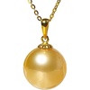 image:imageWife Jewelry Plated 18K Gold  Genuine South Sea Golden Pearl Jewelry Pendant Necklace for Women Birthday Jewelry for Girlfriend Valentines Day for Wife Mothers Day for Mom Grandma NO11269