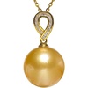 image:imageWife Jewelry Plated 18K Gold  Genuine South Sea Golden Pearl Jewelry Pendant Necklace for Women Birthday Jewelry for Girlfriend Valentines Day for Wife Mothers Day for Mom Grandma NO11255