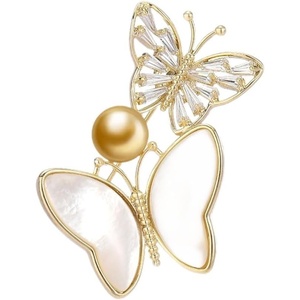 image:imageNONNYL Elegant South Sea Golden Pearl Brooch Pins Costume Jewelry For Women Fashion Christmas Gifts Wife Mom Girlfriend Anniversary Birthday Fine Jewelry Gifts for Her NO1166