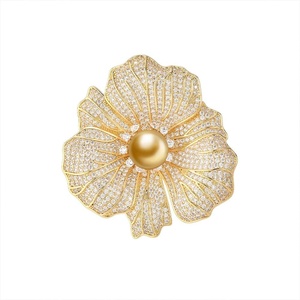 image:imageNONNYL Elegant South Sea Golden Pearl Brooch Pins Costume Jewelry For Women Fashion Christmas Gifts Wife Mom Girlfriend Anniversary Birthday Fine Jewelry Gifts for Her NO1167