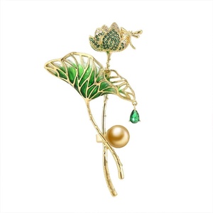 image:imageNONNYL Elegant South Sea Golden Pearl Brooch Pins Costume Jewelry For Women Fashion Christmas Gifts Wife Mom Girlfriend Anniversary Birthday Fine Jewelry Gifts for Her NO1163