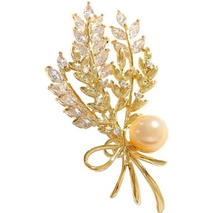 image:imageNONNYL Elegant South Sea Golden Pearl Brooch Pins Costume Jewelry For Women Fashion Christmas Gifts Wife Mom Girlfriend Anniversary Birthday Fine Jewelry Gifts for Her NO1133