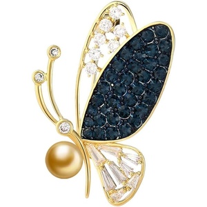 image:imageNONNYL Elegant South Sea Golden Pearl Brooch Pins Costume Jewelry For Women Fashion Christmas Gifts Wife Mom Girlfriend Anniversary Birthday Fine Jewelry Gifts for Her NO1140
