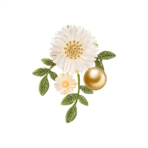 image:imageNONNYL Elegant South Sea Golden Pearl Brooch Pins Costume Jewelry For Women Fashion Christmas Gifts Wife Mom Girlfriend Anniversary Birthday Fine Jewelry Gifts for Her NO1148