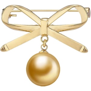 image:imageNONNYL Elegant South Sea Golden Pearl Brooch Pins Costume Jewelry For Women Fashion Christmas Gifts Wife Mom Girlfriend Anniversary Birthday Fine Jewelry Gifts for Her NO2245