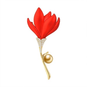 image:imageNONNYL Elegant South Sea Golden Pearl Brooch Pins Costume Jewelry For Women Fashion Christmas Gifts Wife Mom Girlfriend Anniversary Birthday Fine Jewelry Gifts for Her NO1164