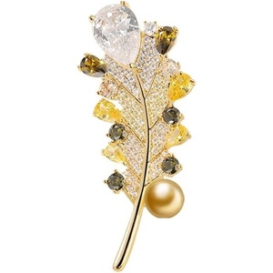 image:imageNONNYL Elegant South Sea Golden Pearl Brooch Pins Costume Jewelry For Women Fashion Christmas Gifts Wife Mom Girlfriend Anniversary Birthday Fine Jewelry Gifts for Her NO2276
