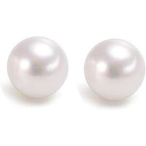 image:imageNONNYL Gifts for Wife Anniversary 18K Gold Pearl Stud Earrings for Women Genuine Handpicked Nature Akoya Pearls Earring Birthday Christmas Mothers Day Valentines Day Jewelry Gifts 758mm 18k